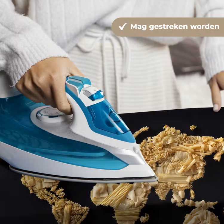Wereldkaart - Pasta - Zwart Wandkleed katoen klein -sfeer9