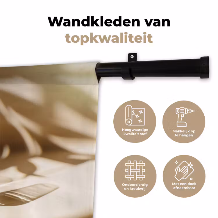 Wijn - Wijnglazen - Wit Wandkleed katoen klein -sfeer2