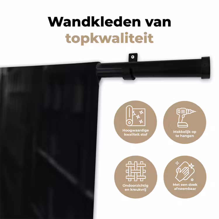 Wijnfles - Glas - Handen - Raam Wandkleed katoen klein -sfeer2