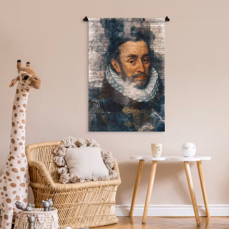 Willem van Oranje - Adriaen Thomasz - Krant Wandkleed katoen klein -wsfeer5_kind
