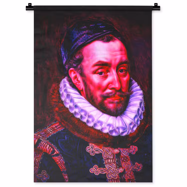 Willem van Oranje - Adriaen Thomasz - Oude meesters Wandkleed katoen klein -zz3d