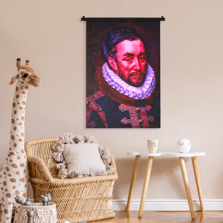 Willem van Oranje - Adriaen Thomasz - Oude meesters Wandkleed katoen klein -wsfeer5_kind