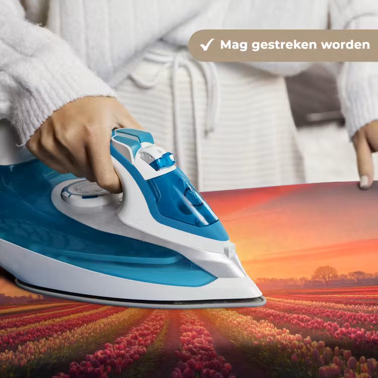 Windmolen - Zonsondergang - Landschap Wandkleed katoen klein -sfeer9