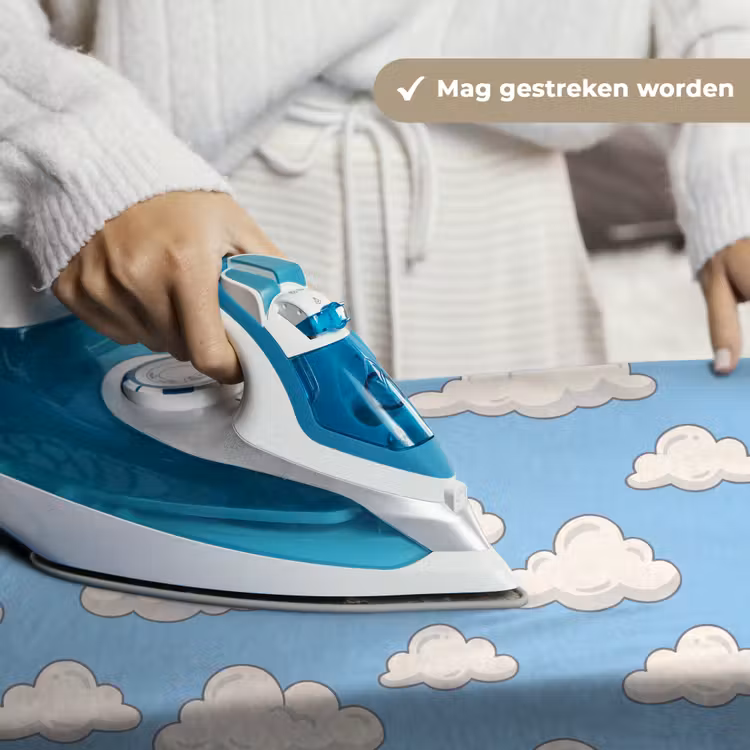 Wolk - Cartoon - Lucht - Blauw - Wit Wandkleed katoen klein -sfeer9