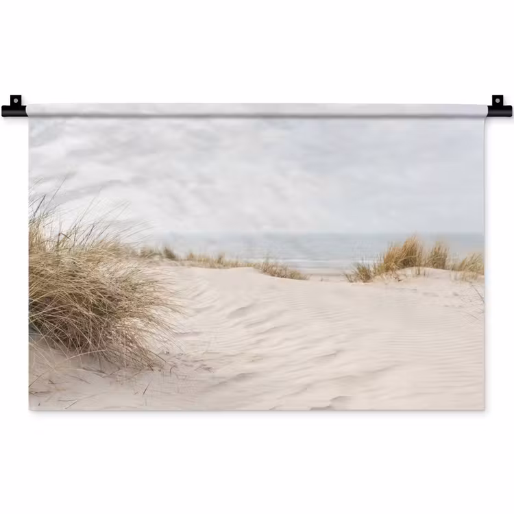 Wolken - Duinlandschap - Zand Wandkleed katoen klein -zz3d