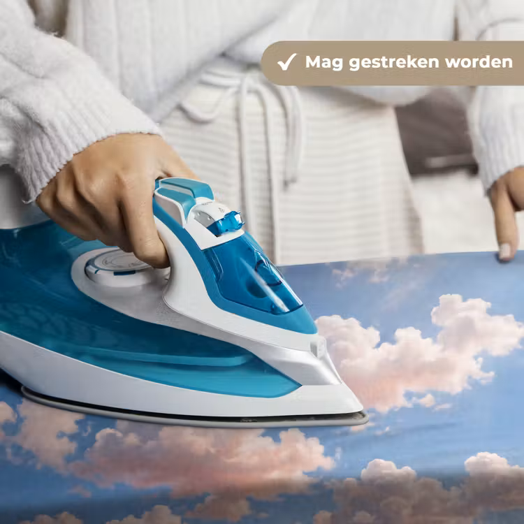 Wolken - Hemel - Natuur - Licht - Blauw Wandkleed katoen klein -sfeer9