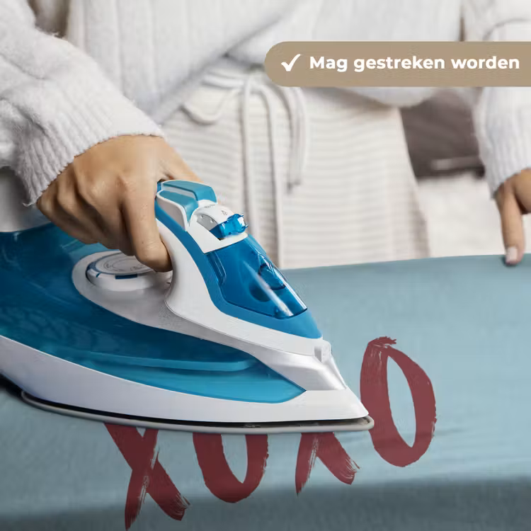 XOXO - Blauw - Rood Wandkleed katoen klein -sfeer9