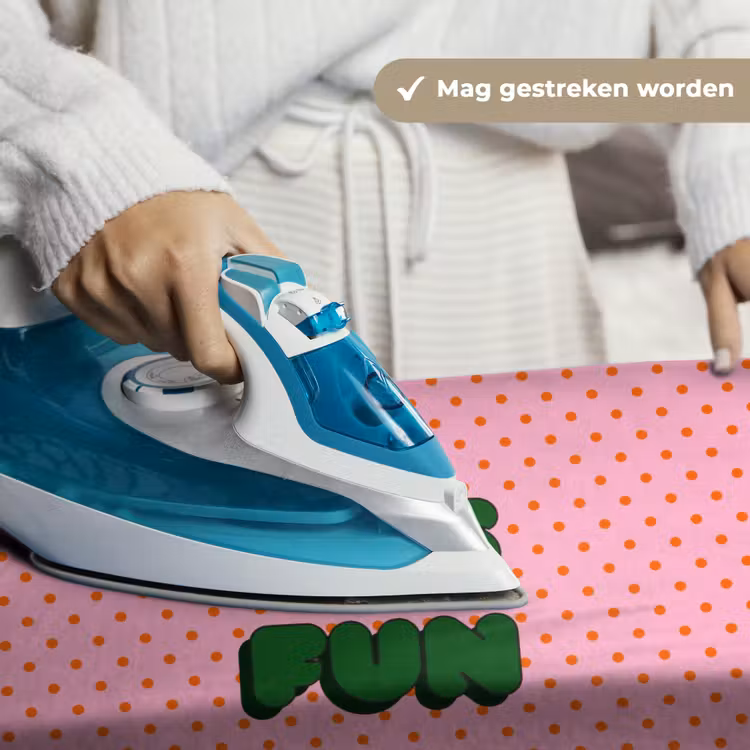 Yes fun - Groen - Roze - Stippen Wandkleed katoen klein -sfeer9
