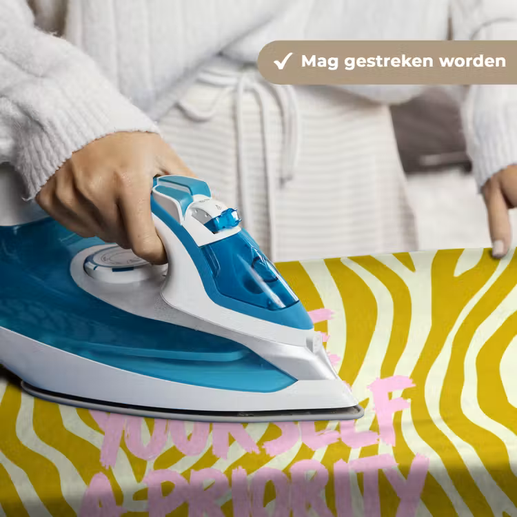 Zebraprint - Priority - Roze Wandkleed katoen klein -sfeer9