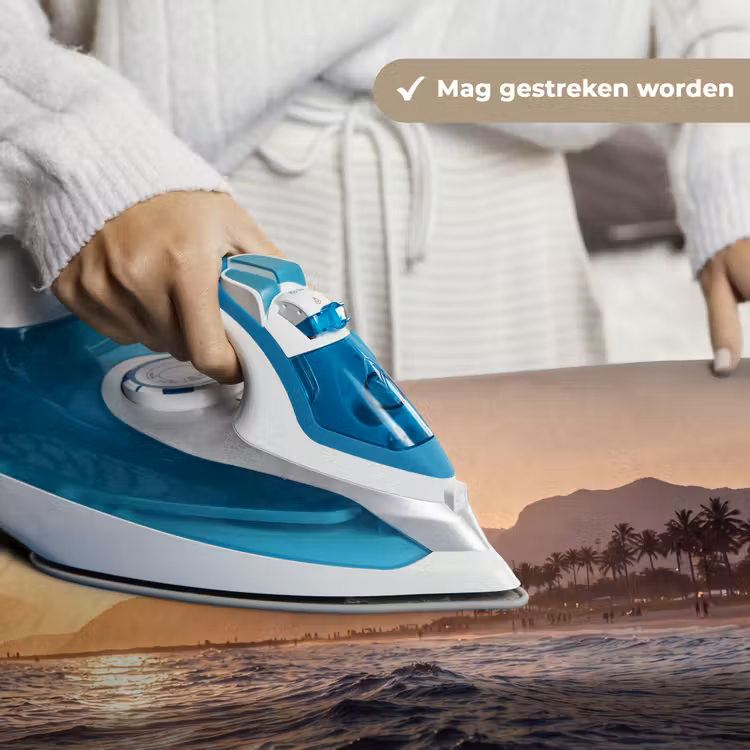 Zee - Golven - Zonsondergang - Kust - Goud Wandkleed katoen klein -sfeer9