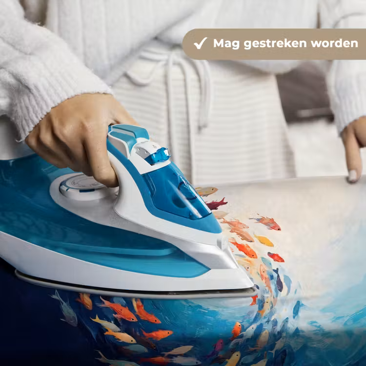 Zee - Vissen - Kleurrijk - Dynamisch Wandkleed katoen klein -sfeer9