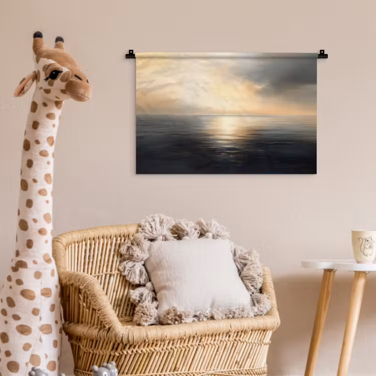 Zon - Horizon - Zee Wandkleed katoen klein -wsfeer5_kind