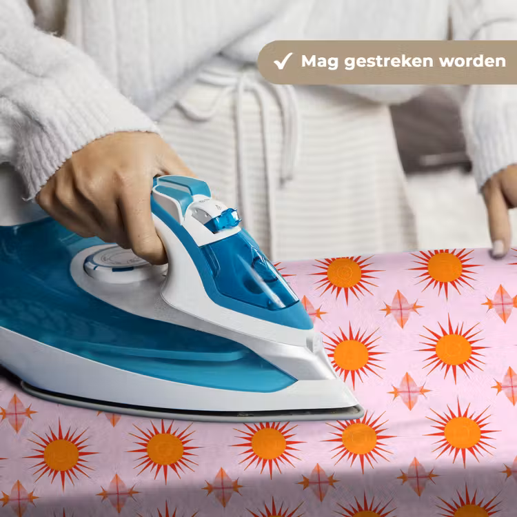 Zon - Patroon - Roze Wandkleed katoen klein 269 -sfeer9