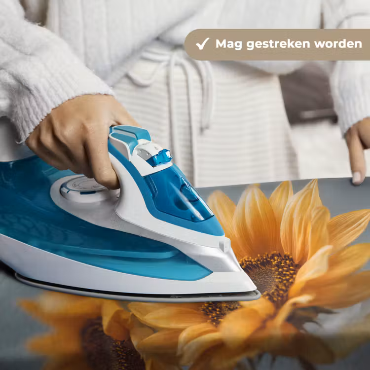 Zonnebloemen - Geel - Wazig Wandkleed katoen klein -sfeer9