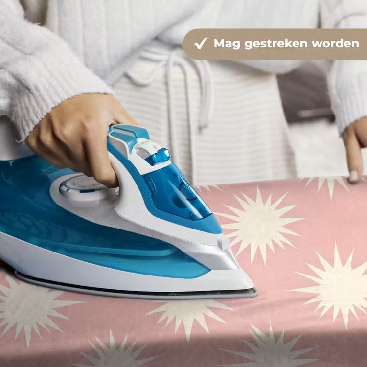 Zonnen - Patroon - Roze Wandkleed katoen klein 269 -sfeer9