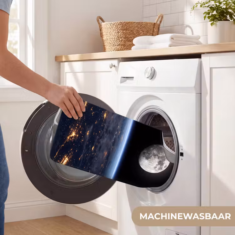 WC Mat - Aarde - Nacht - Ruimte - Aarde - Nacht - Ruimte WCmat U-uitsnede middel