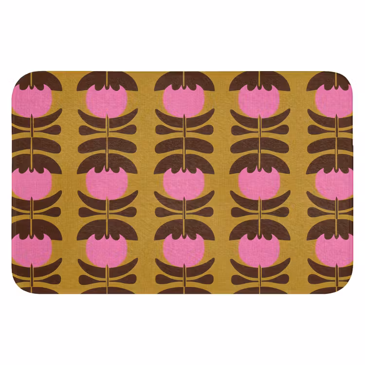 Abstract - Bloemen - Roze WCmat klein 1009 -3d