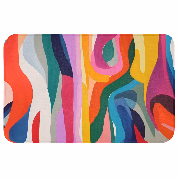 Abstract - Kleurrijk - Golven - Lijnen WCmat klein -3d