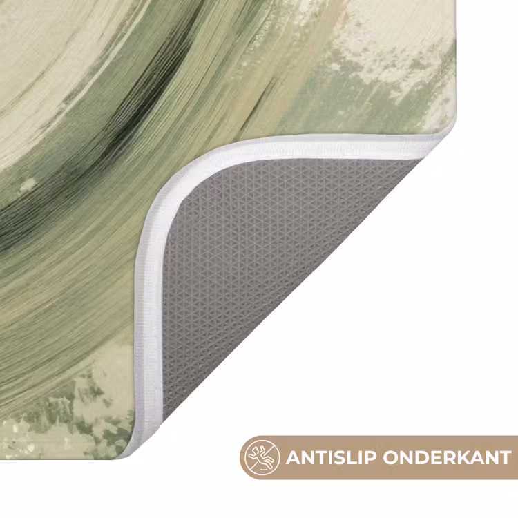 Abstract - Penseelstreken - Golven - Groen WCmat klein -USP_AntislipNL