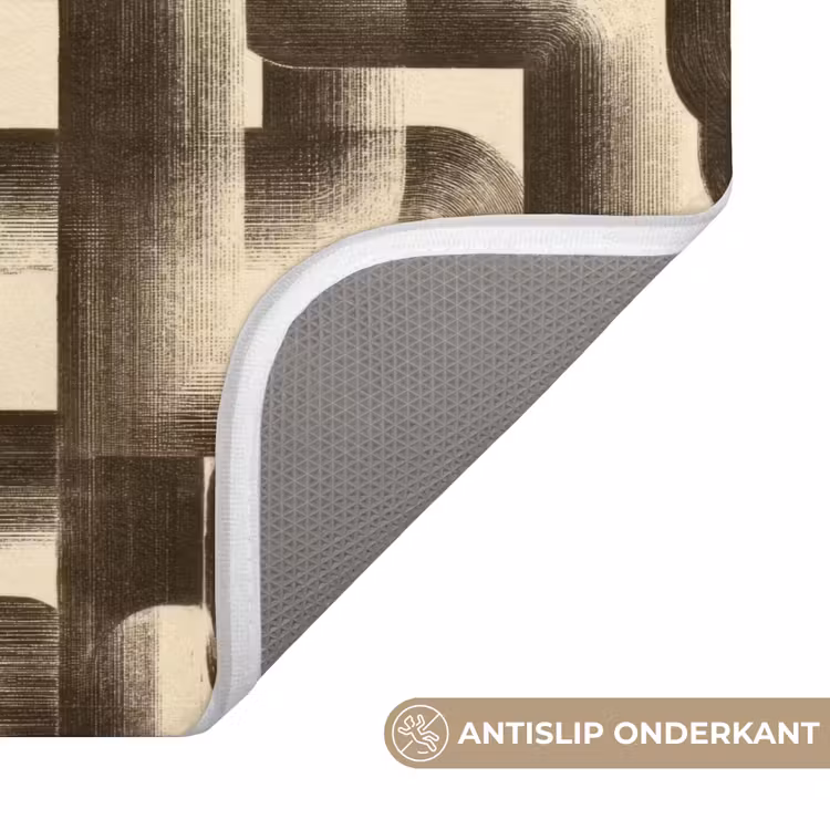 Abstract - Retro - Zwart WCmat klein 1009 -USP_AntislipNL