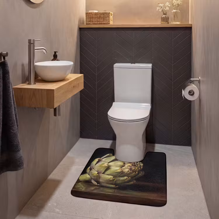 WC Mat - Artichok - Eten - Klassiek - Artichok - Eten - Klassiek WCmat U-uitsnede middel