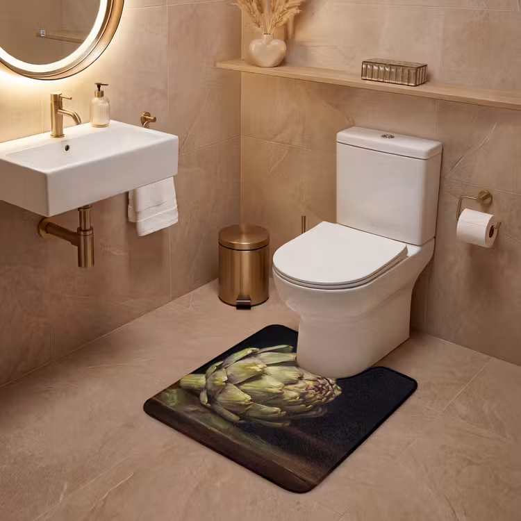WC Mat - Artichok - Eten - Klassiek - Artichok - Eten - Klassiek WCmat U-uitsnede middel