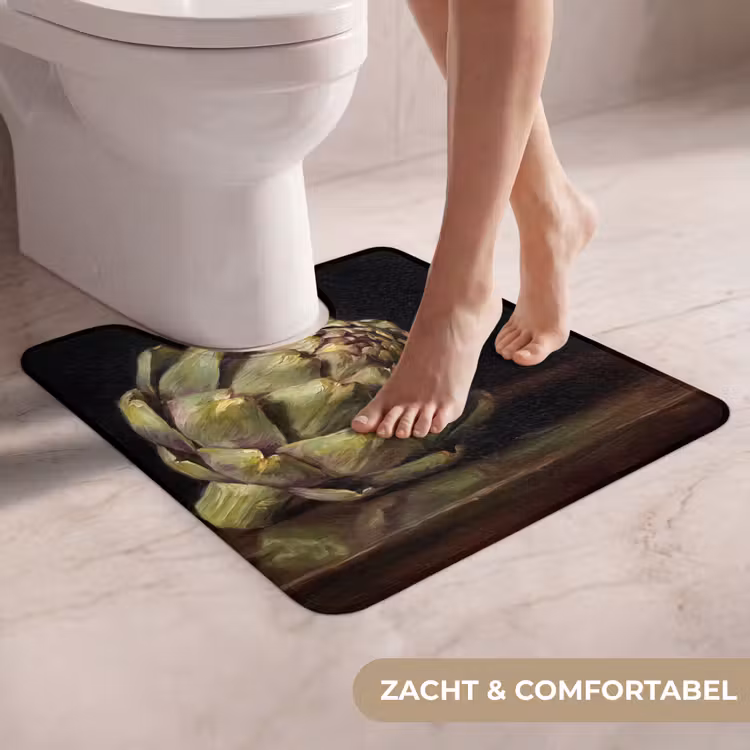 WC Mat - Artichok - Eten - Klassiek - Artichok - Eten - Klassiek WCmat U-uitsnede middel