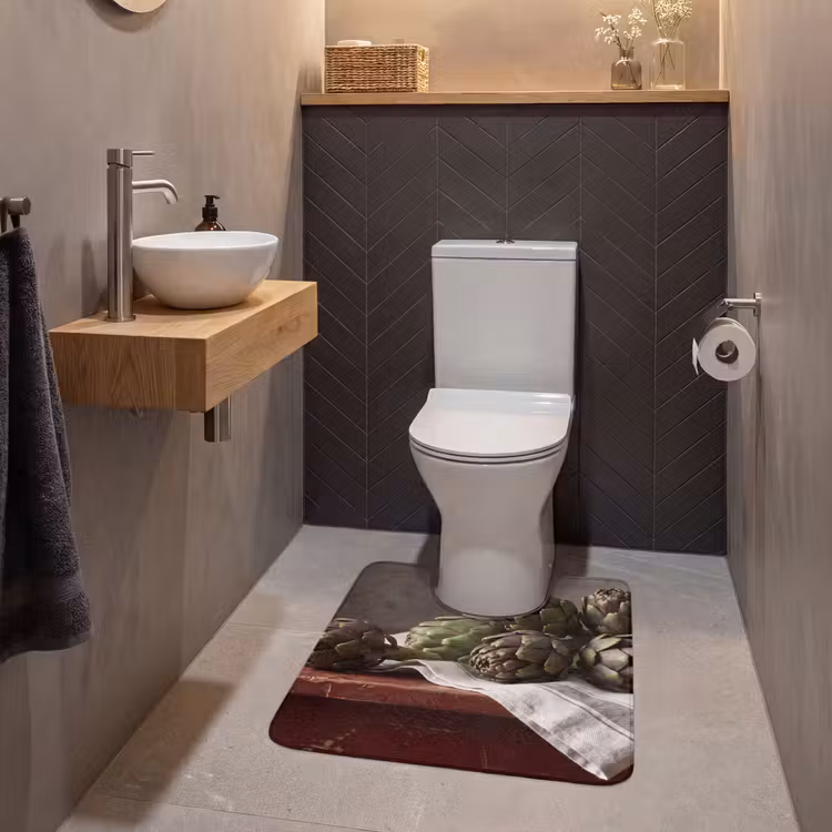 WC Mat - Artisjok - Eten - Rustiek - Artisjok - Eten - Rustiek WCmat U-uitsnede middel