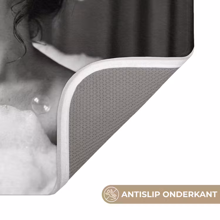 Bad - Bubbels - Zwart - Wit WCmat klein -USP_AntislipNL