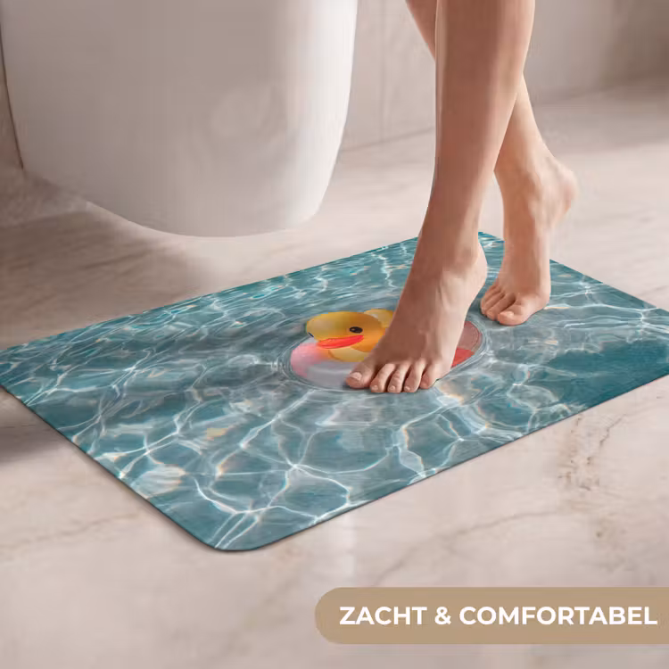 Badeend - Zwemband - Geel WCmat klein -USP_ZachtNL