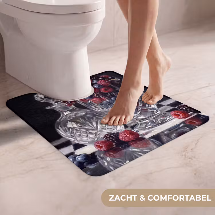 WC Mat - Bessen - Kristal - Stilleven - Bessen - Kristal - Stilleven WCmat U-uitsnede middel
