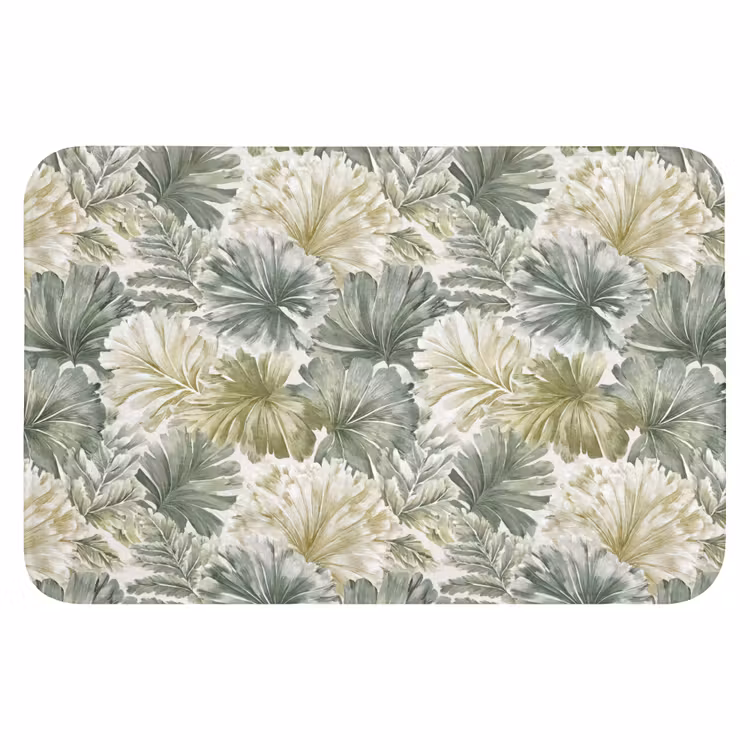 Bladeren - Botanisch - Groen WCmat klein 1009 -3d
