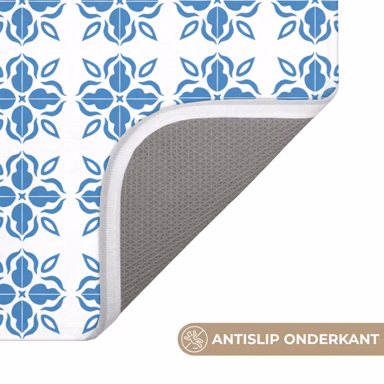 Blauw - Wit - Tegel - Patroon WCmat klein 1009 -USP_AntislipNL