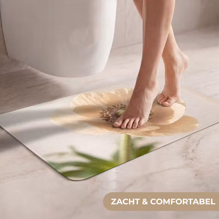 Bloem - Minimalistisch - Groen WCmat klein -USP_ZachtNL