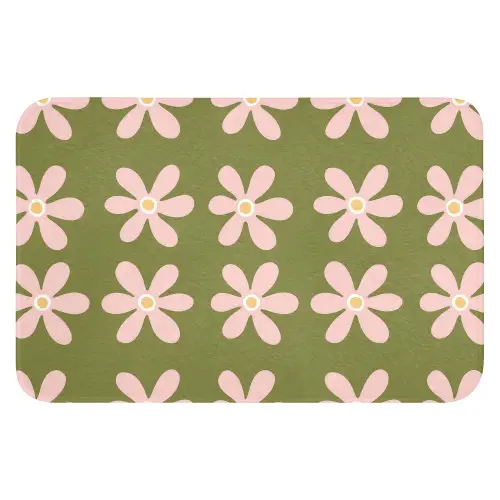 Bloem - Modern - Groen WCmat klein 1009 -3d