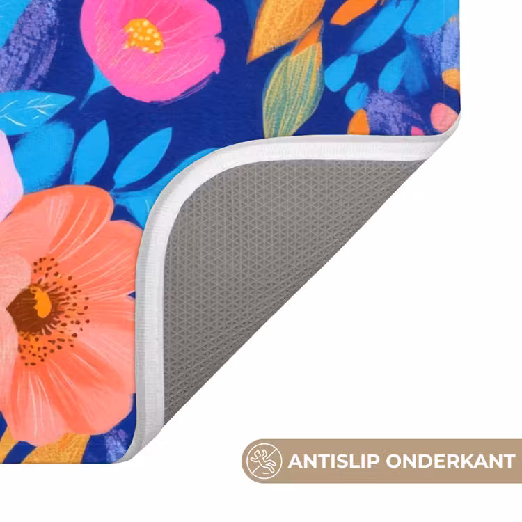 Bloemen - Blauw - Roze WCmat klein -USP_AntislipNL
