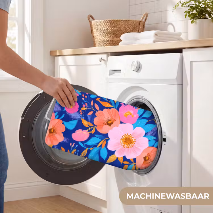 Bloemen - Blauw - Roze WCmat klein -USP_WasbaarNL