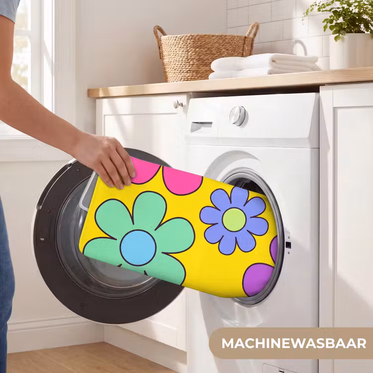 Bloemen - Illustratie - Kleurrijk WCmat klein -USP_WasbaarNL