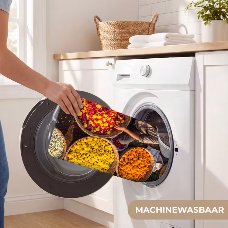WC Mat - Bloemen - Markt - Kleurrijk - Bloemen - Markt - Kleurrijk WCmat U-uitsnede middel