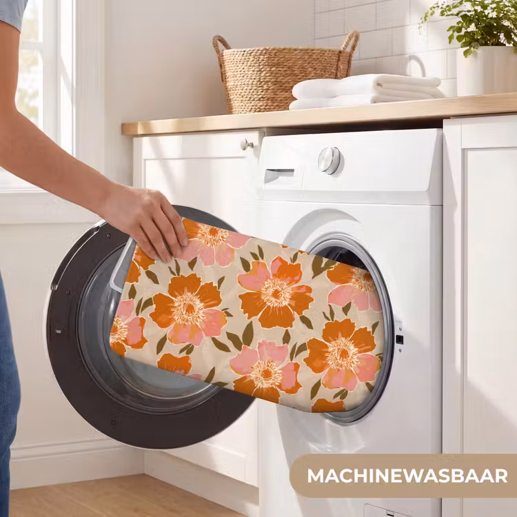 Bloemen - Motief - Retro WCmat klein 1009 -USP_WasbaarNL