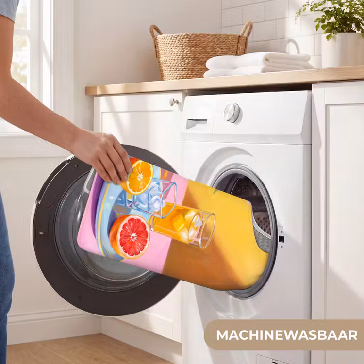 WC Mat - Bloemen - Roze - Modern - Bloemen - Roze - Modern WCmat U-uitsnede middel