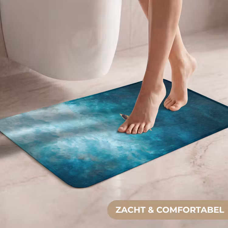 Bootje - Water - Blauw WCmat klein -USP_ZachtNL