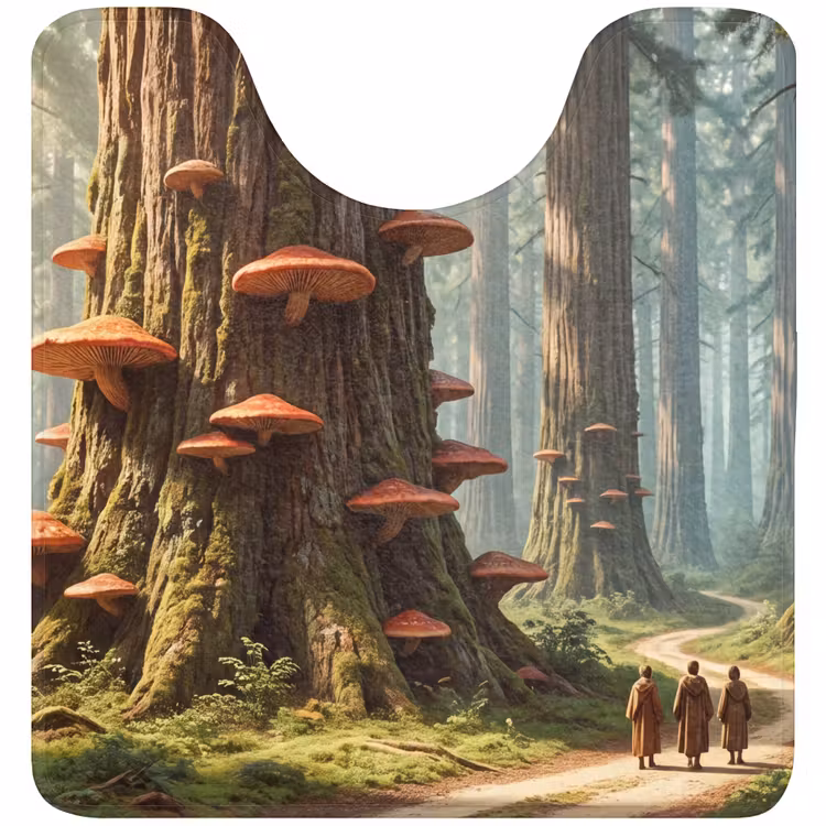 WC Mat - Bos - Bomen - Natuur - Bos - Bomen - Natuur WCmat U-uitsnede middel