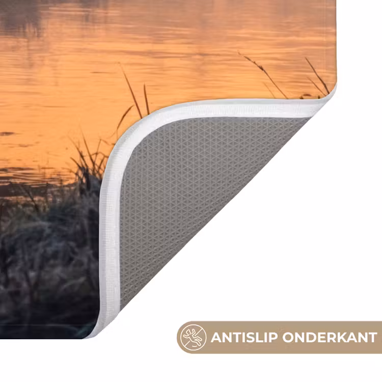 Brug - Mist - Bomen - Water WCmat klein -sfeer3
