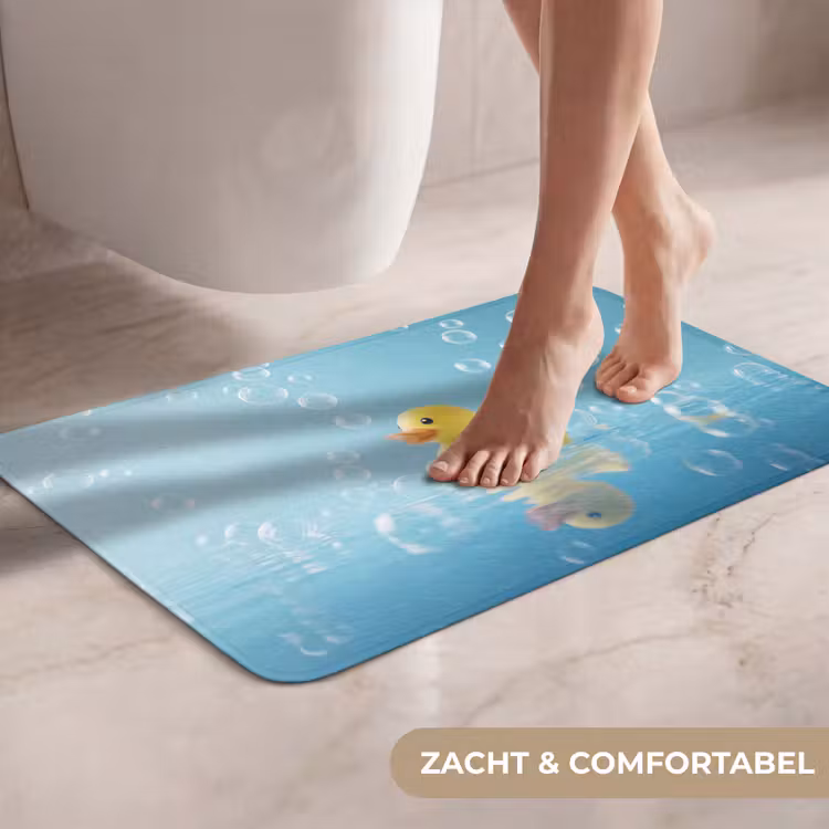 Bubbels - Badeend - Geel WCmat klein -USP_ZachtNL