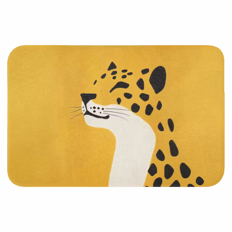 Cheetah - Illustratie - Geel WCmat klein -3d