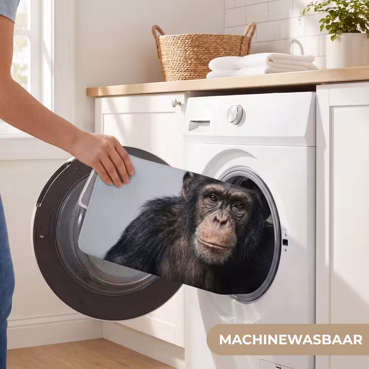 Chimpansee - Badeend - Grijs WCmat klein -USP_WasbaarNL