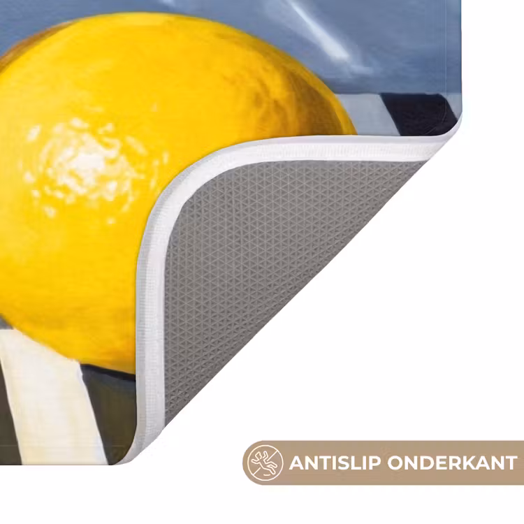 WC Mat - Citroenen - Fruit - Geel - Citroenen - Fruit - Geel WCmat U-uitsnede middel