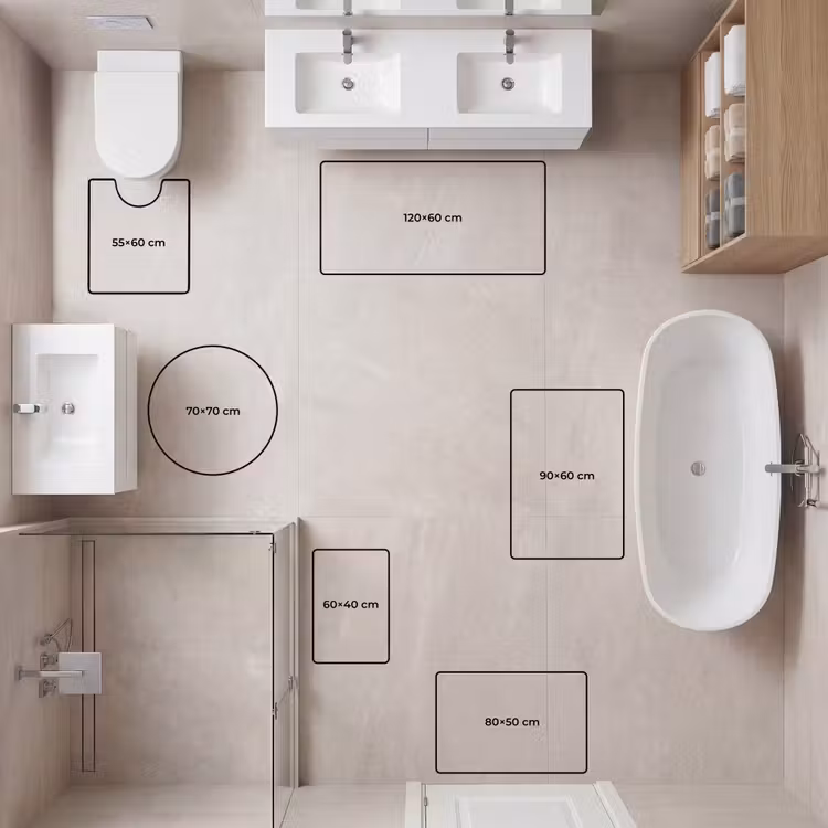 WC Mat - Citroenen - Fruit - Geel - Citroenen - Fruit - Geel WCmat U-uitsnede middel