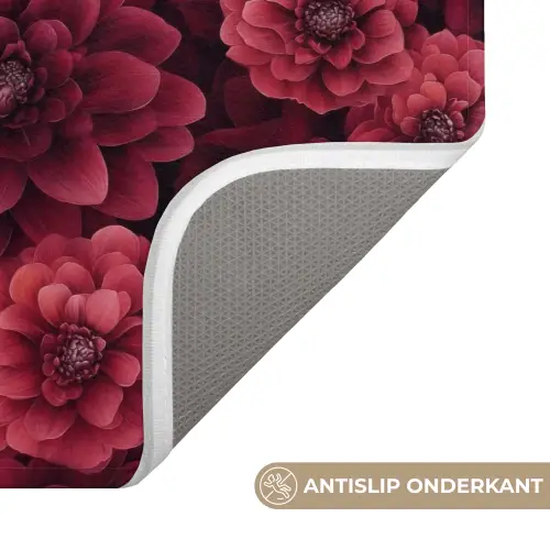 Dahlias - Bloemen - Rood WCmat klein 1009 -USP_AntislipNL